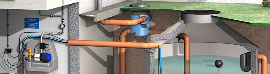 Regenwasserfilter extern Regenwasserfilter extern
